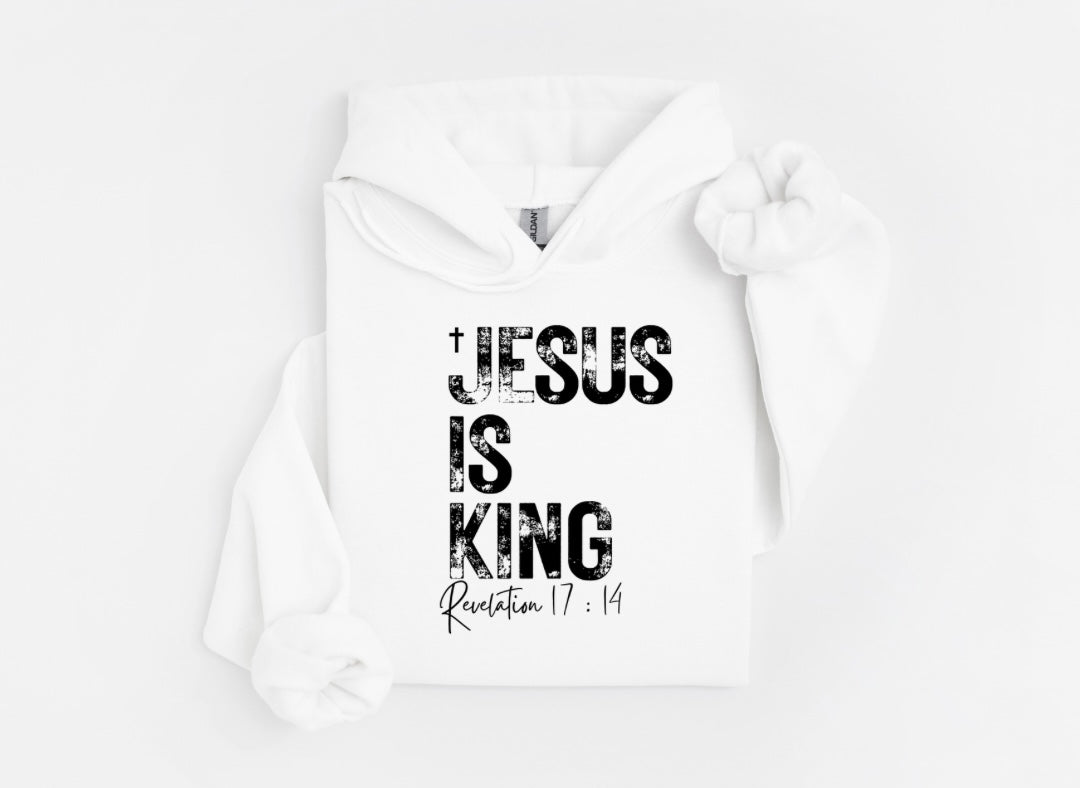Jesus Is King Christian Hoodie – Bold Faith Statement