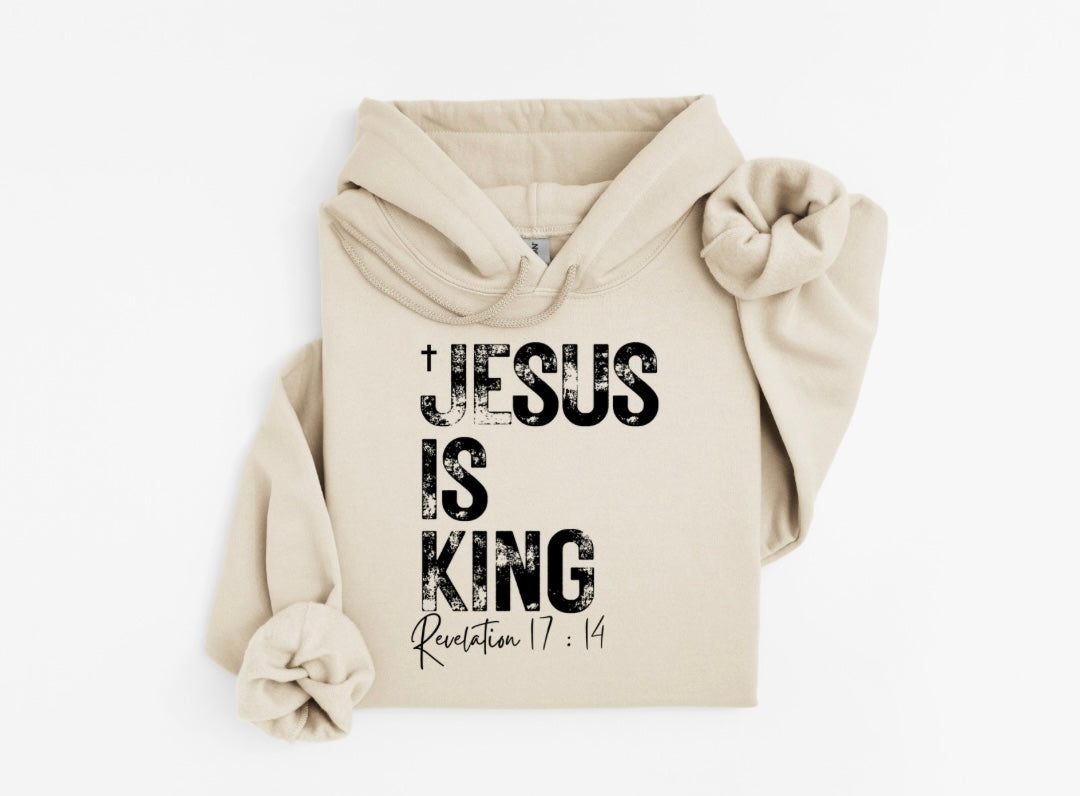 Jesus Is King Christian Hoodie – Bold Faith Statement